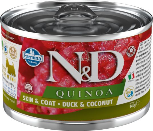 D.N&D Can Dog Quinoa Duck & Coconut Mini 140g (6)