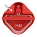 FB F2O prenosna plastenka-posoda, 14 x 14 xm, 350 ml, rdeča