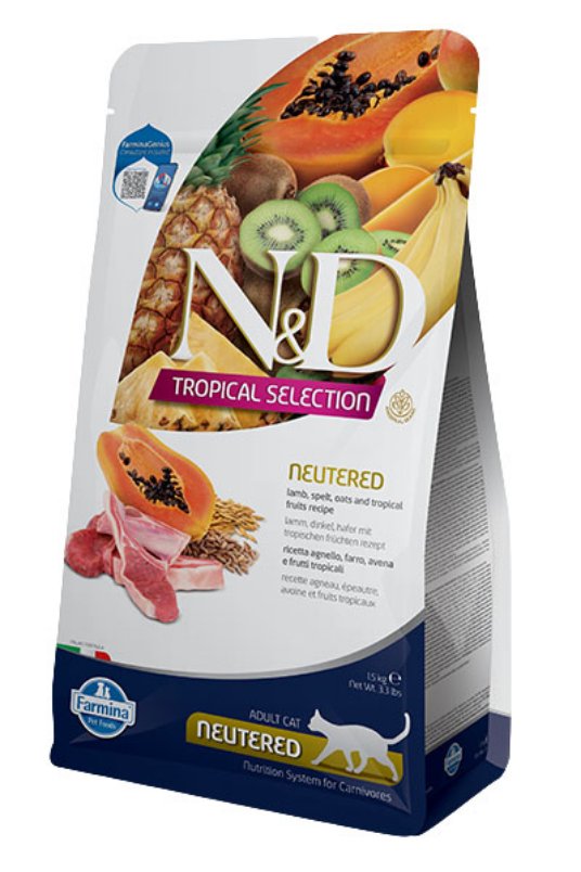 N&D Cat Tropical Selection Lamb Neutered 4+1kg