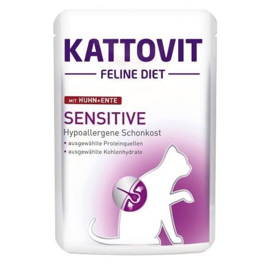 D.RINTI KATTOVIT Sensitive Huhn+ente (pišč+raca) 85g (24)