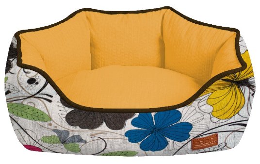 D. CR OVALNA POSTELJA ZA PSE FLO 75x60x20 CM ROŽASTA