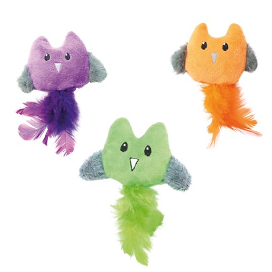 Croci FRIGHT OWLS, igrača za mačke, sova z mačjo meto, 11 cm