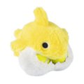 D. GD SHARKS GLUTTON, kombinirana igrača za pse, pliš, šumeča, 2 žogi, rumena, 20 x 18 cm