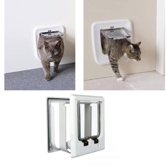 SAVIC VRATA ZA MAČKE ACCESS CLASSIC 4 WAY - BELA