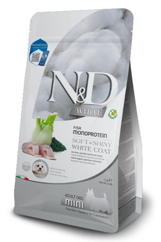 ND White Dog Sea Bass, spirulina&Fennel Adult Mini 5kg