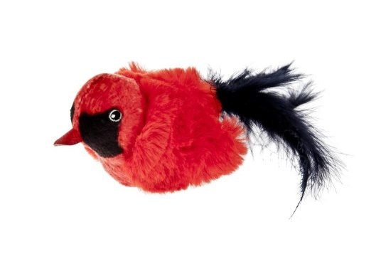 FB igračka za mačke - rdeča ptica 8cm
