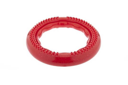 FB POWERPULL OBROČ STRONG L OKUS GOVEDINE 20CM RDEČ